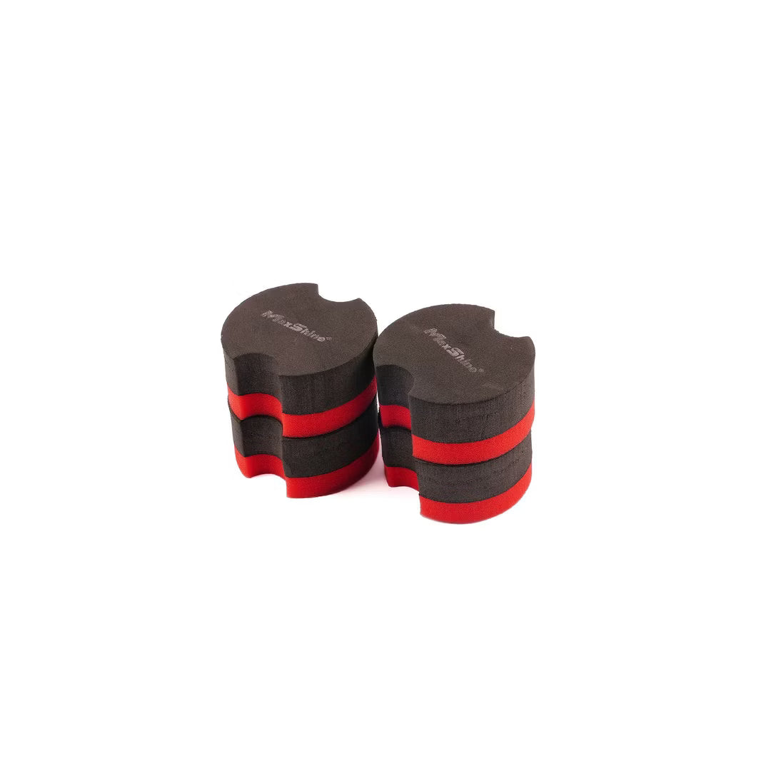MAXSHINE Aplicador de Cera / Sellador con Respaldo Negro – Pack 4 Piezas