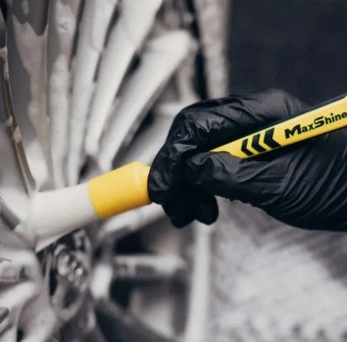 MaxShine Cepillo para Detallado Clásico de Goma Blanco #14