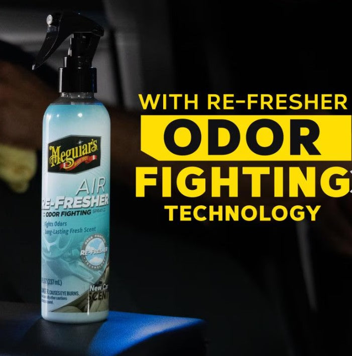 Meguiar's New Car Scent Air Re-Fresher Odor Fighting Spray 8 oz (237 ml)