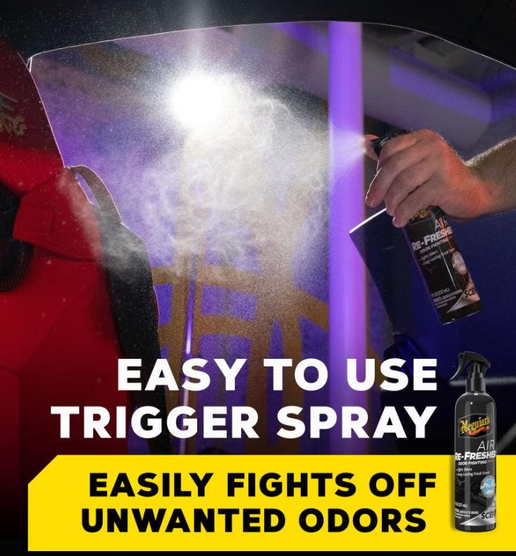 Meguiar's Black Chrome Scent Air Re-Fresher Odor Fighting Spray 8 oz (237 ml)