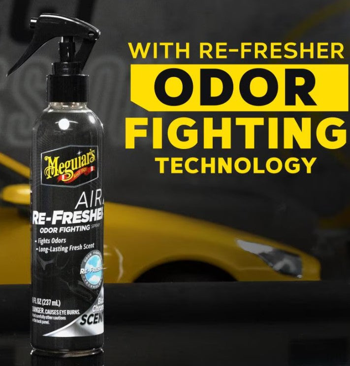 Meguiar's Black Chrome Scent Air Re-Fresher Odor Fighting Spray 8 oz (237 ml)