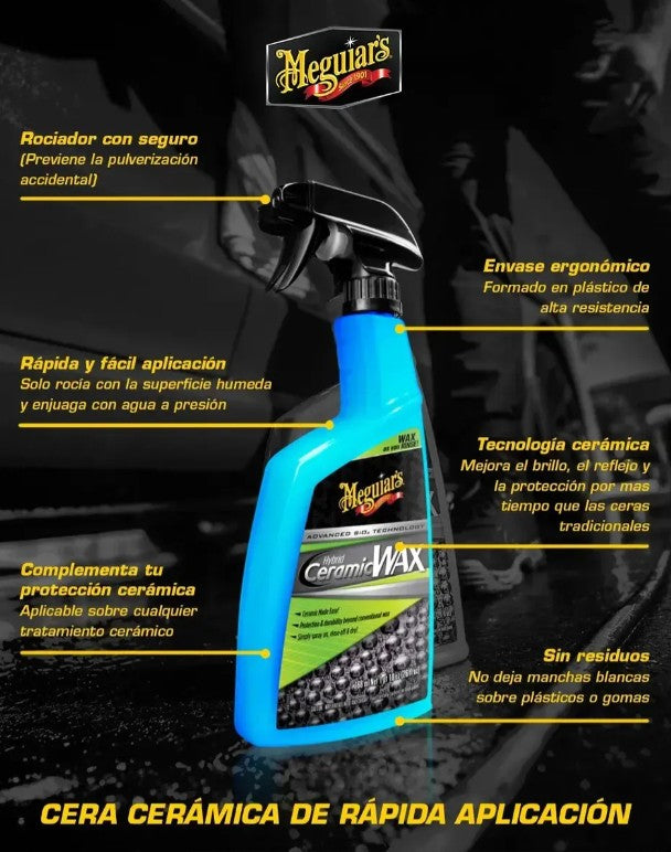 Meguiar's Hybrid Ceramic Wax Spray 24 oz (710 ml)