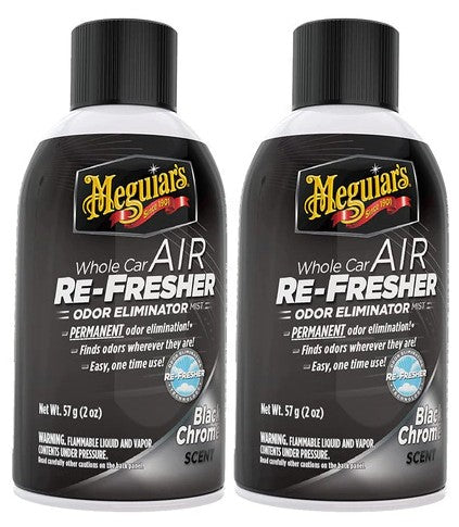 Meguiar's Whole Car Air Re-Fresher Black Chrome 2 oz (57 g)