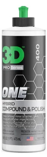 3D Car Care ONE Hybrid Compound & Polish 16 oz (473 ml)