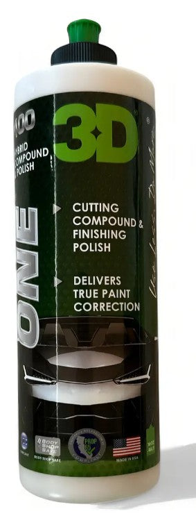 3D Car Care ONE Hybrid Compound & Polish 16 oz (473 ml)