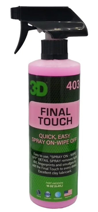 3D Car Care Final Touch 16 oz (473 ml)
