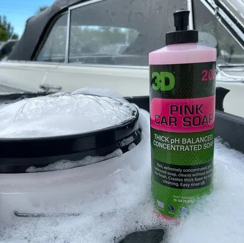 3D Car Care Pink Car Soap 1 Galón (3.78 L)