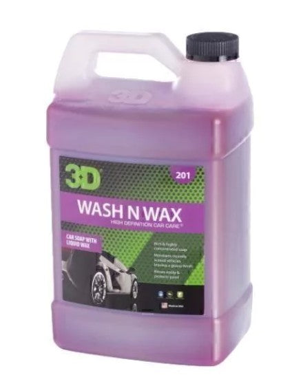 3D Car Care Wash N Wax 1 Galón (3.78 L)