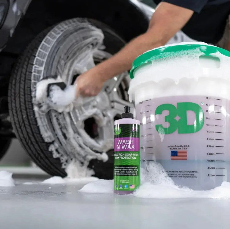 3D Car Care Wash N Wax 1 Galón (3.78 L)