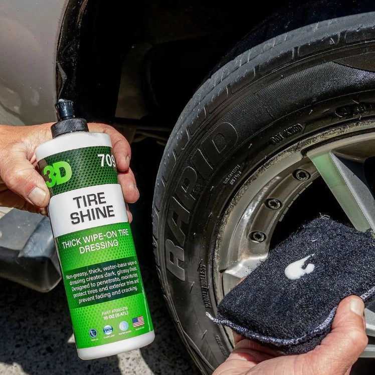 3D Car Care Tire Shine – Protector para Llantas, Vinilo y Hules 16oz (473ml)