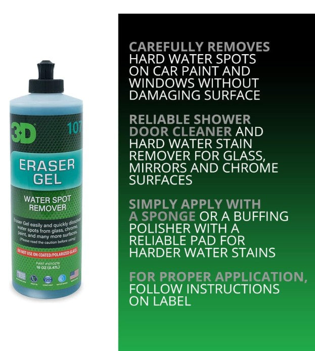 3D Car Care Eraser Gel 16 oz (473 ml)