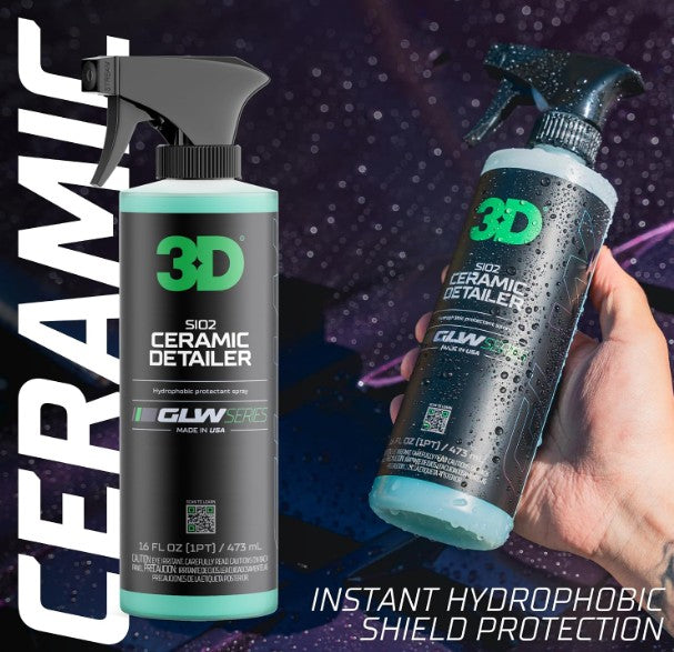 3D Car Care GLW SiO₂ Ceramic Detailer 16 oz (473 ml)