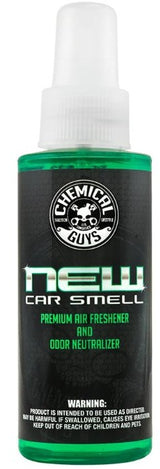 Chemical Guys New Car Smell Premium Air Freshener & Odor Eliminator 4 oz (118 ml)