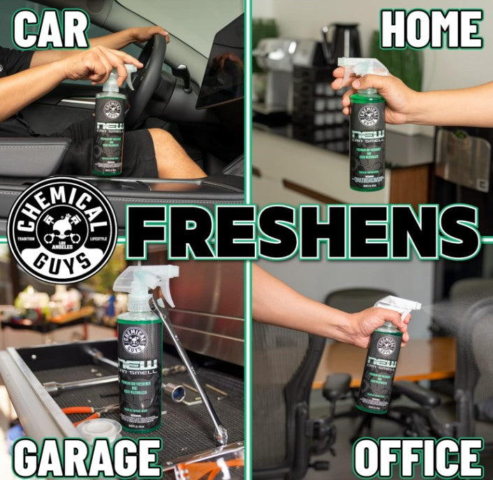 Chemical Guys New Car Smell Premium Air Freshener & Odor Eliminator 4 oz (118 ml)