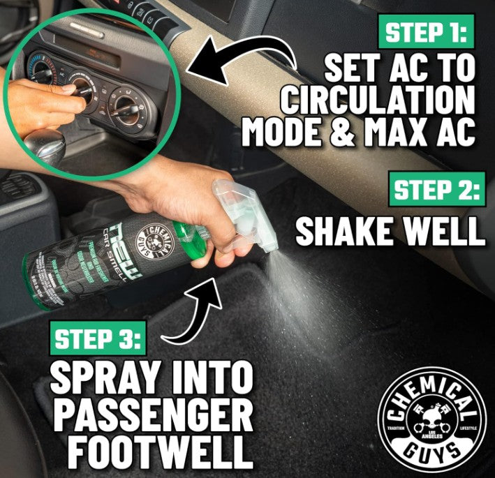 Chemical Guys New Car Smell Premium Air Freshener & Odor Eliminator 4 oz (118 ml)