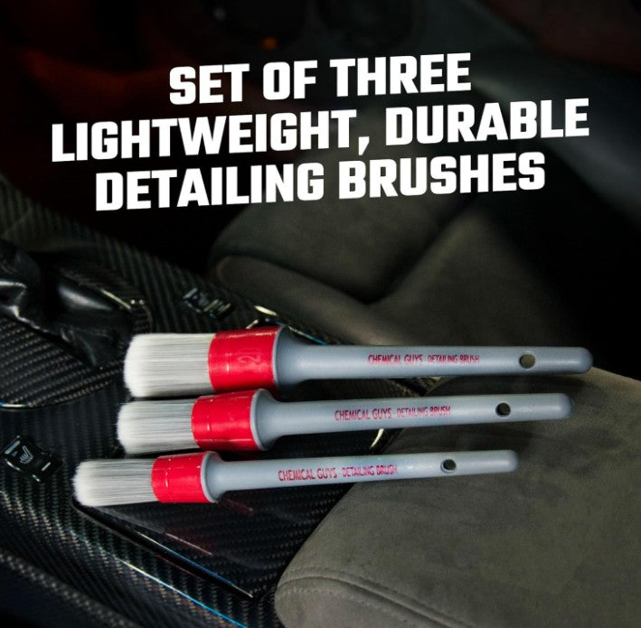 Chemical Guys All In The Details Interior Detailing Brushes