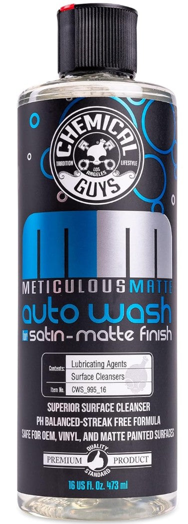Chemical Guys Meticulous Matte Auto Wash 16 oz (473 ml)