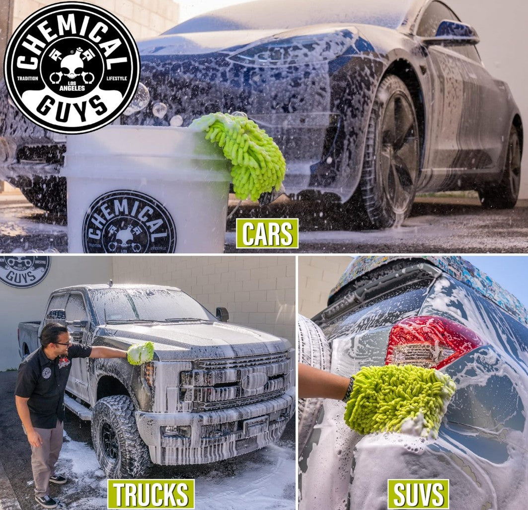 Chemical Guys Chenille Premium Scratch-Free Microfiber Wash Mitt