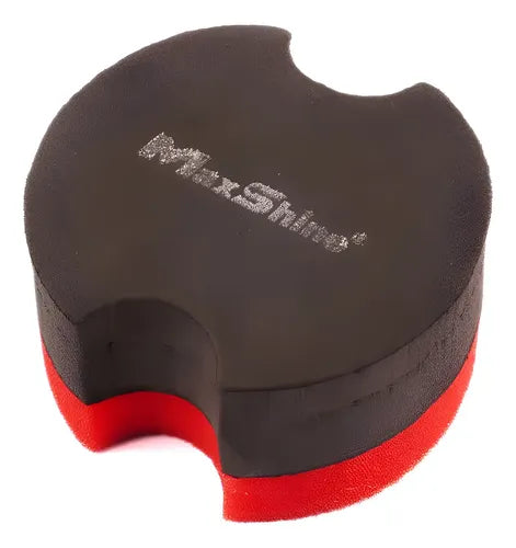 MAXSHINE Aplicador de Cera / Sellador con Respaldo Negro – Pack 4 Piezas