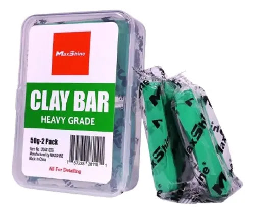 Maxshine Clay Bar Pesada Verde 2 piezas de 50 g