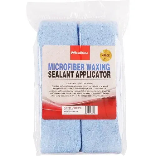 MAXSHINE Pad Aplicador de Microfibra – Azul Pack 4 Piezas