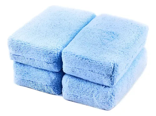 MAXSHINE Pad Aplicador de Microfibra – Azul Pack 4 Piezas